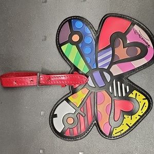 Romero Britto Butterfly Luggage Tag